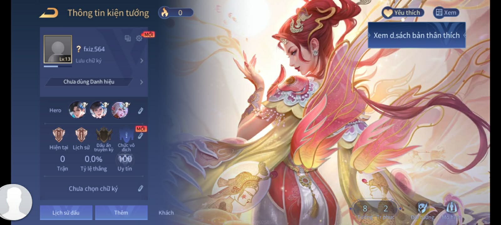 Ảnh tài khoản Liên Quân #LQ39