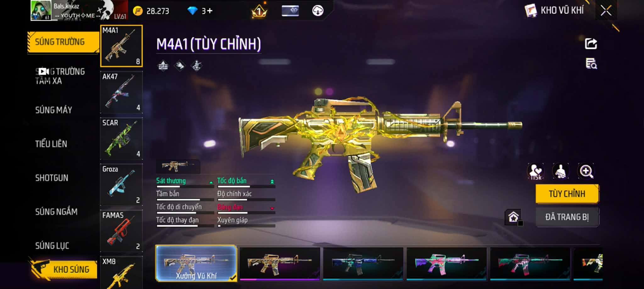 Ảnh 3 tài khoản Free Fire #FF212